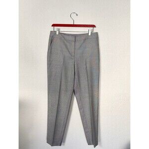 St John Crepe Dress Pants Women's 6 Gray Wool/Silk USA Made